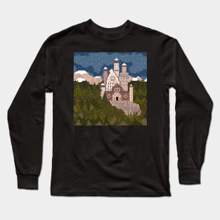 First snowfall in the castle Long Sleeve T-Shirt